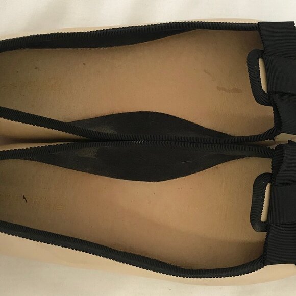 Sperry Patten Leather Pearl & Black Ribbon Flats - Picture 6 of 10
